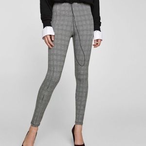 Zara Plaid Knitted Leggings